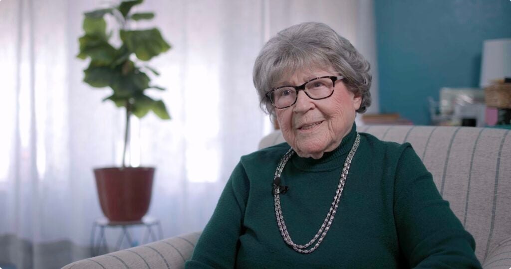 Clarissa, a client of Catholic Charities Maine's SEARCH program, shares her experience with volunteer Mari.